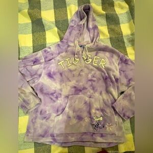 Genuine Vintage Disney Tigger Tie Dye Quarter Zip